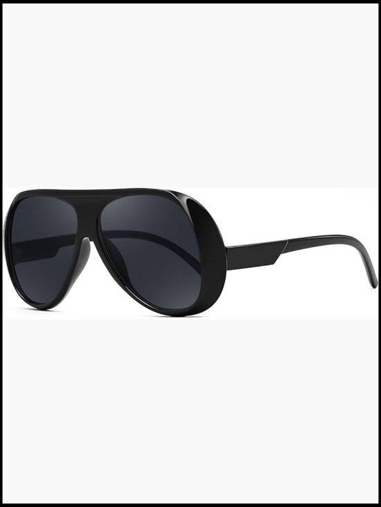 Retro Oversized Aviator Sunglasses Vintage 70s Style Big Square Shield